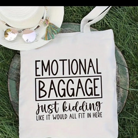 Emotional Baggage funny tote bag - Picture 3 of 3